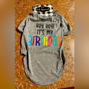 XL DOG APPAREL ITS MY BIRTHDAY dog pet Tshirt top shirt